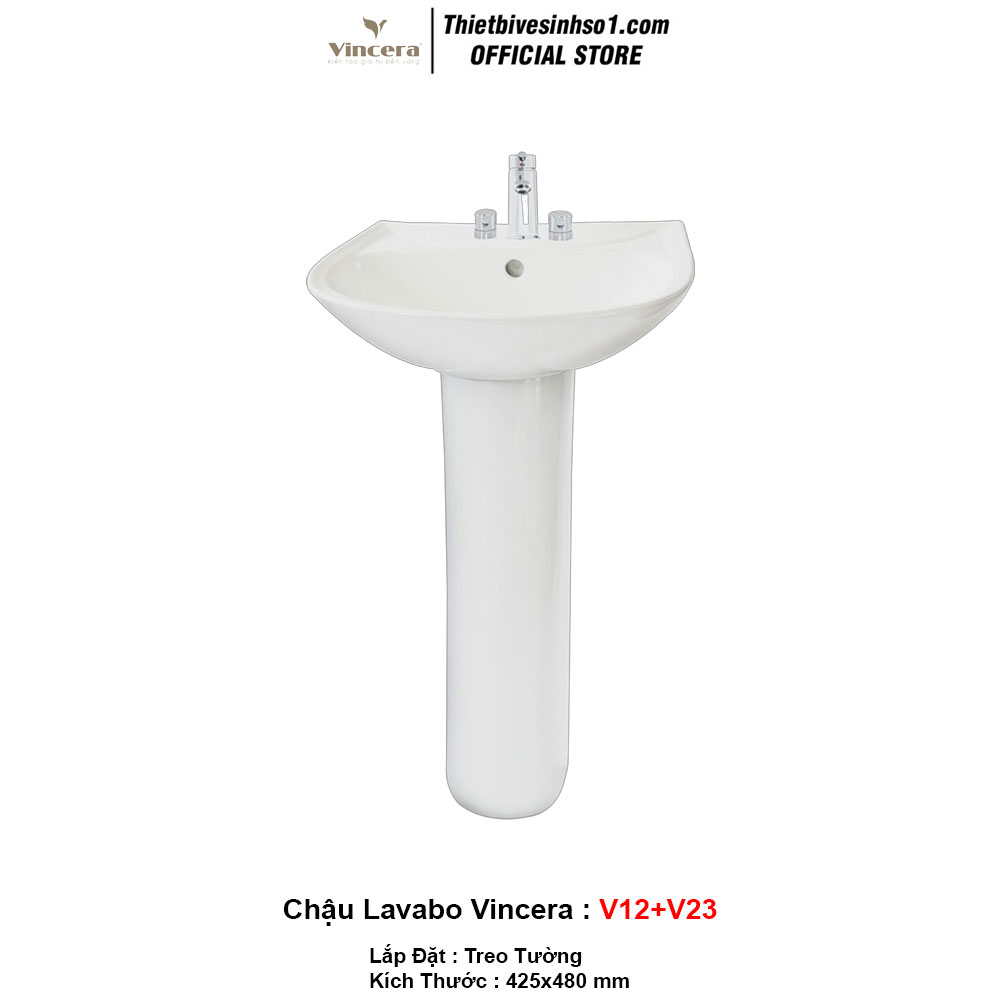 Chậu Lavabo Vincera V12+V23