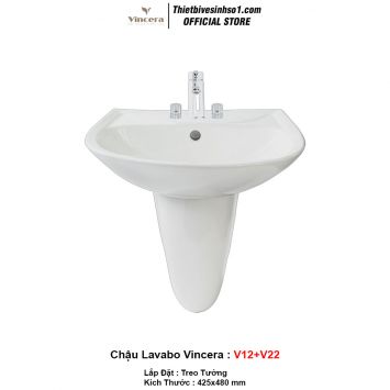 Chậu Lavabo Vincera V12+V22