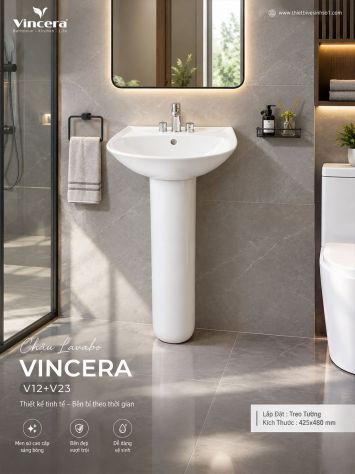 Chậu Lavabo Vincera V12+V23