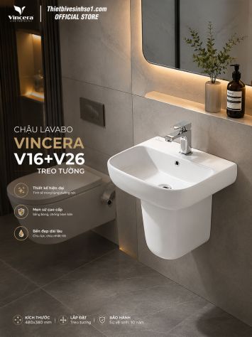 Chậu Lavabo Vincera V16+V26