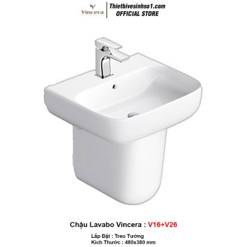 Chậu Lavabo Vincera V16+V26