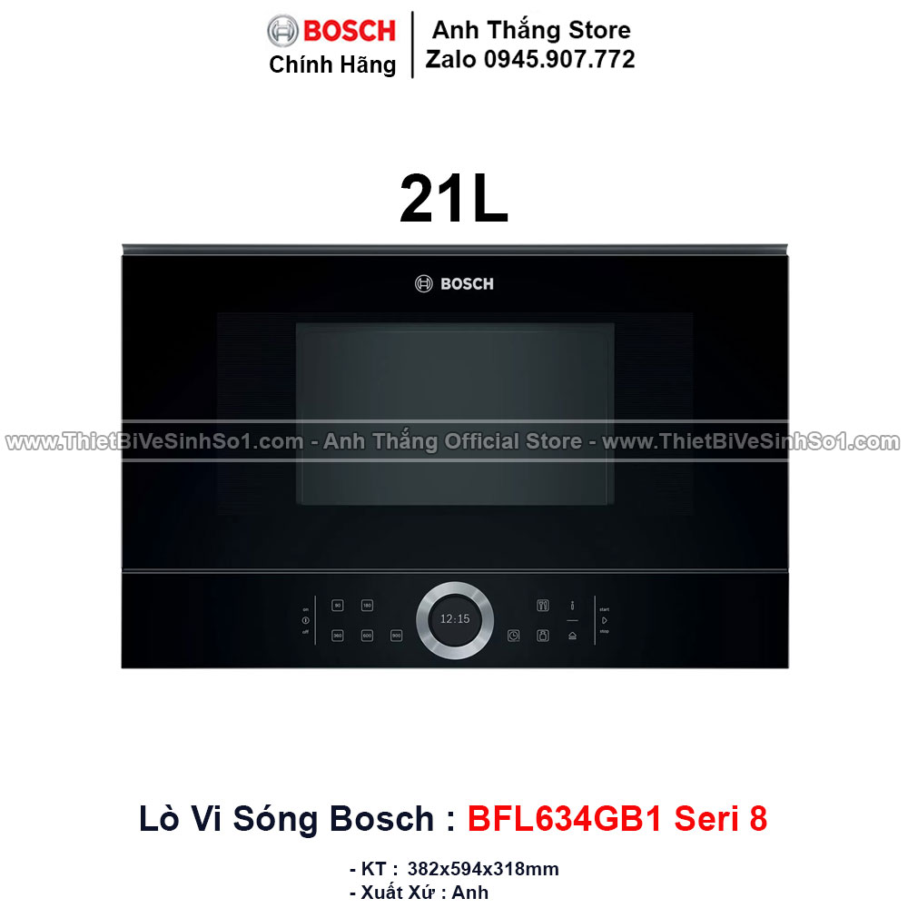 Lò Vi Sóng Bosch BFL634GB1 Seri 8
