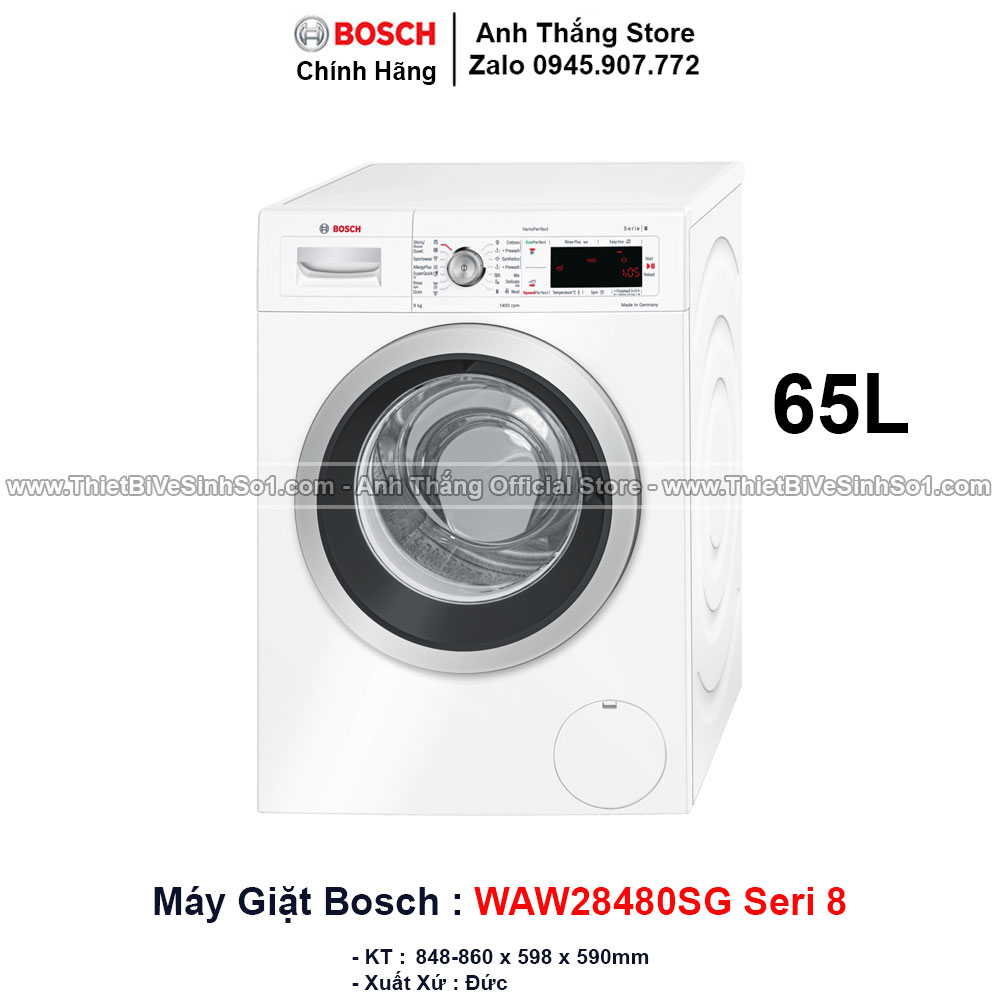 Máy Giặt Bosch WAW28480SG Seri 8