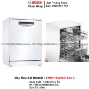 Máy Rửa Bát Bosch SMS4HBW00D Seri 4