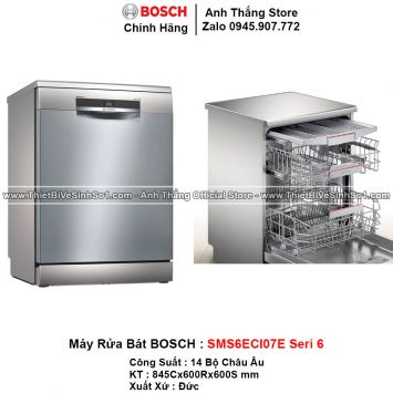 Máy Rửa Bát Bosch SMS6ECI07E Seri 6