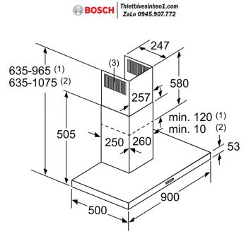 Máy Hút Mùi Bosch DWB97DM50B Seri 4