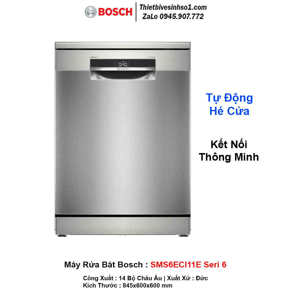 Máy Rửa Bát Bosch SMS6ECI11E Seri 6