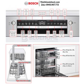 Máy Rửa Bát Bosch SMI4HCS48E Seri 4