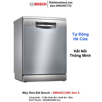 Máy Rửa Bát Bosch SMS4ECI26E Seri 4