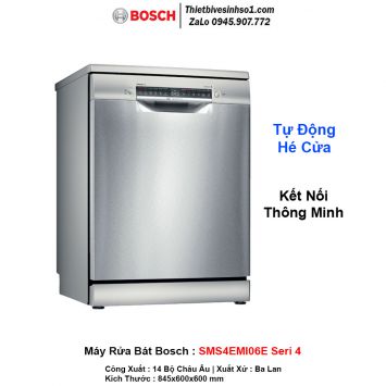 Máy Rửa Bát Bosch SMS4EMI06E Seri 4