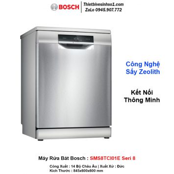 Máy Rửa Bát Bosch SMS8TCI01E Seri 8