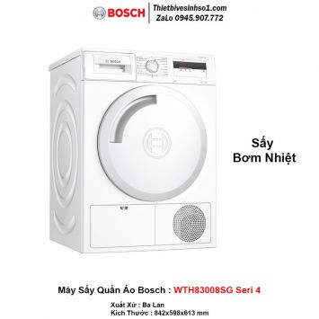 Máy Sấy Quần Áo Bosch WTH83008SG Seri 4