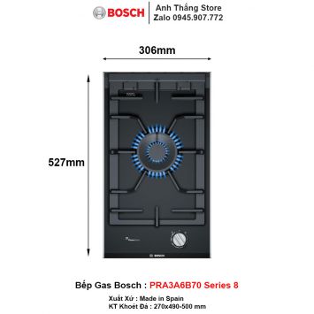 Bếp Gas BOSCH PRA3A6B70 Series 8