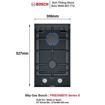 Bếp Gas BOSCH PRB3A6B70 Series 8