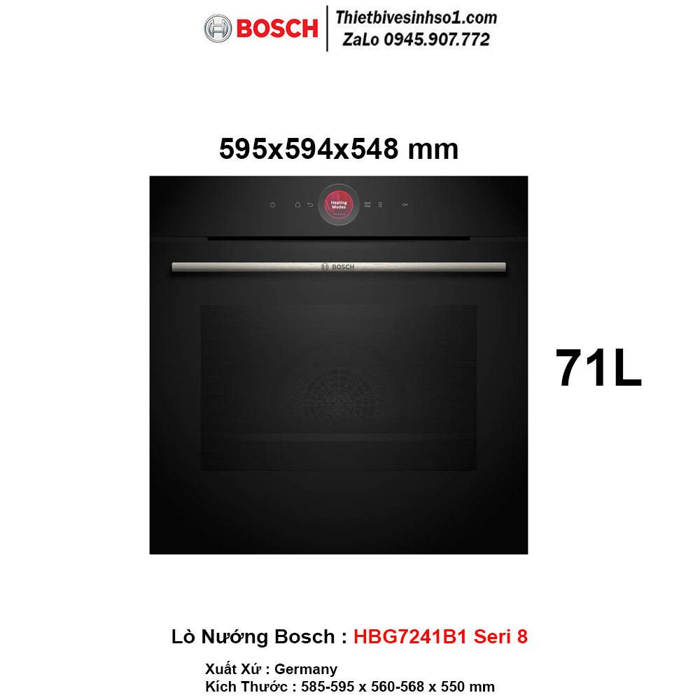 Lò Nướng Bosch HBG7241B1 Seri 8