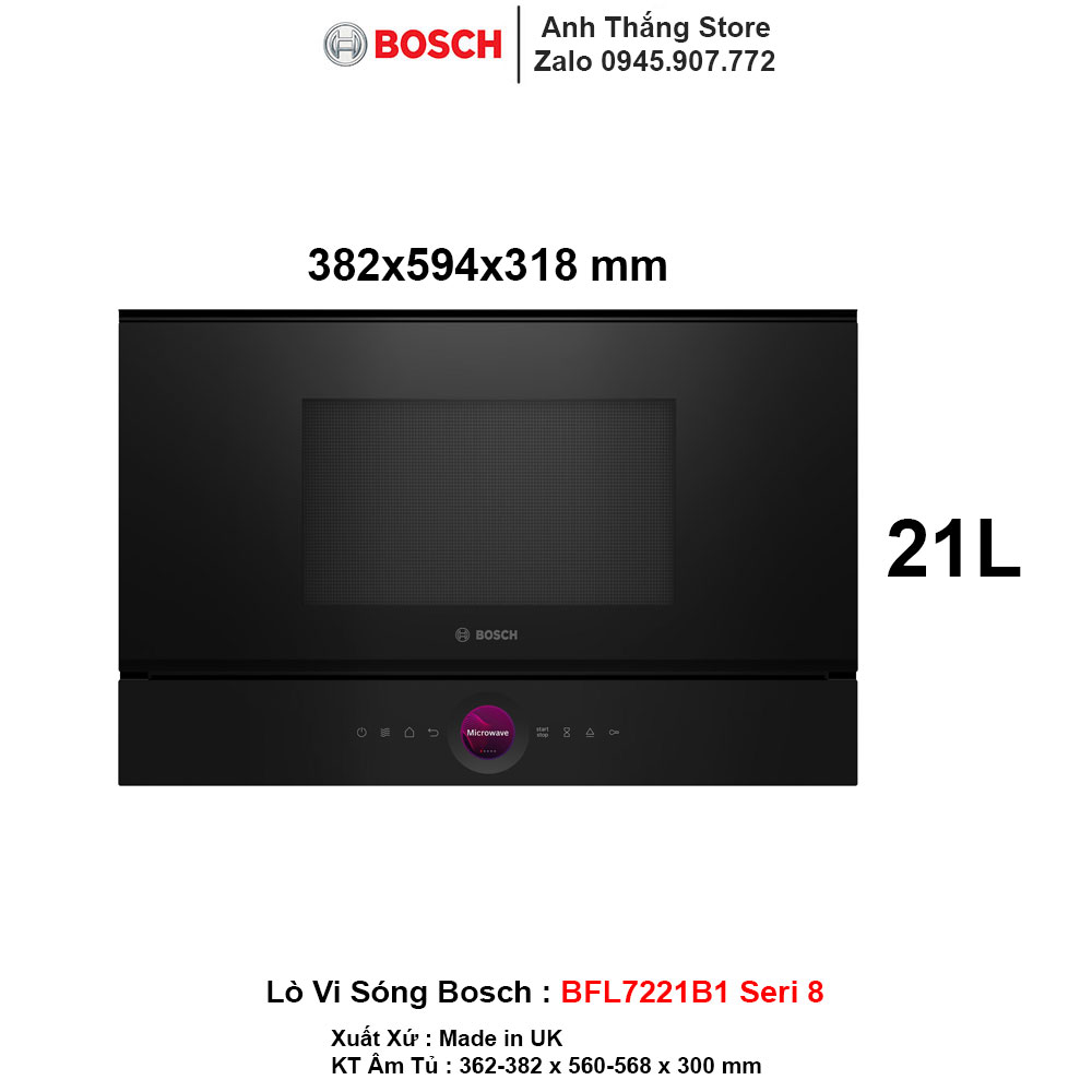 Lò Vi Sóng Bosch BFL7221B1 Seri 8