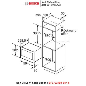 Lò Vi Sóng Bosch BFL7221B1 Seri 8