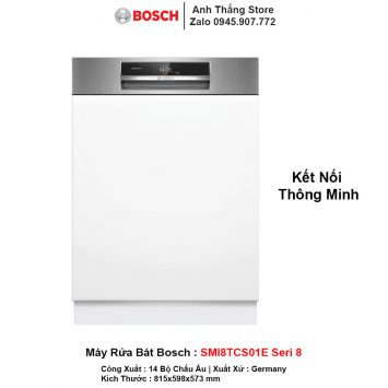 Máy Rửa Bát Bosch SMI8TCS01E Seri 8