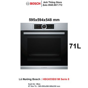 Lò Nướng Bosch HBG655BS1M Serie 8