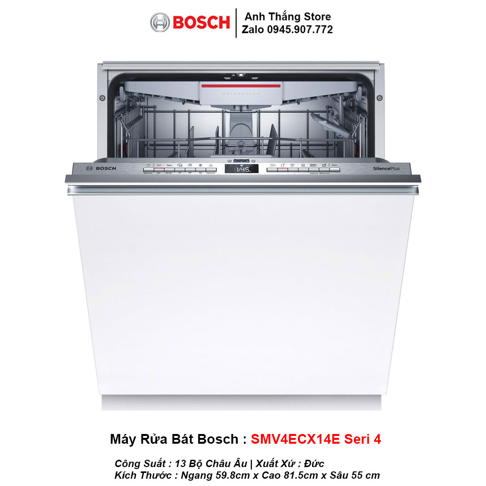 Máy Rửa Bát Bosch SMV4ECX14E Seri 4