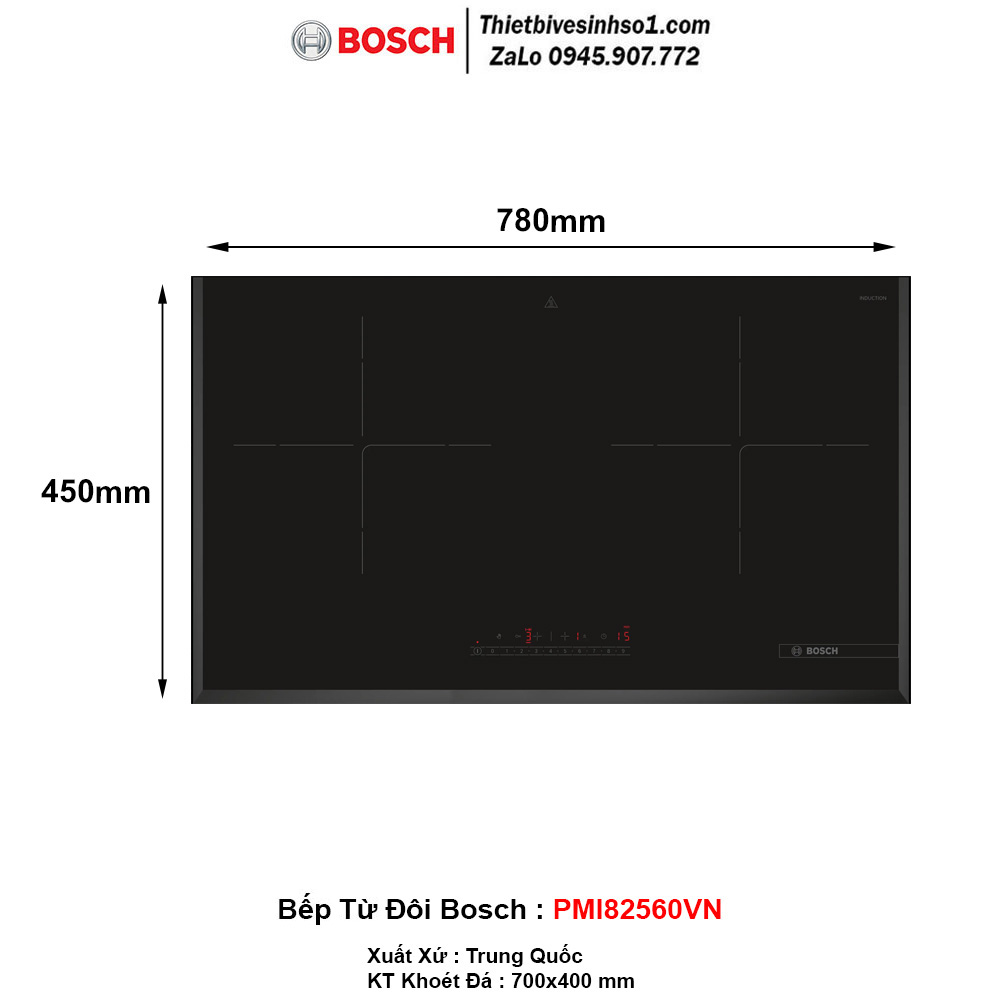 Bếp Từ BOSCH PMI82560VN Bếp Từ BOSCH PMI82560VN