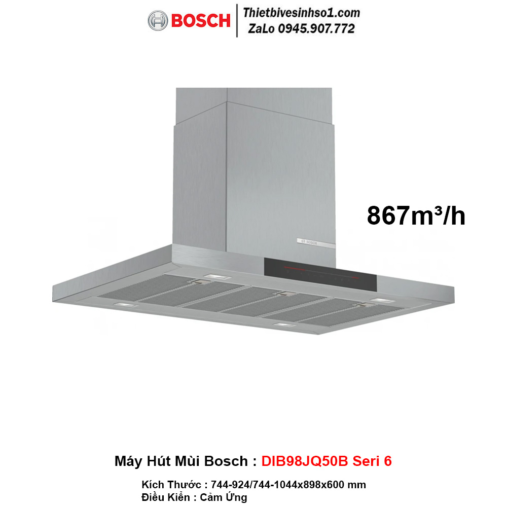 Máy Hút Mùi Bosch DIB98JQ50B Seri 6