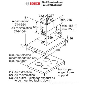 Máy Hút Mùi Bosch DIB98JQ50B Seri 6