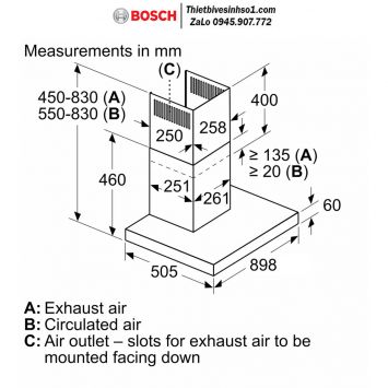 Máy Hút Mùi Bosch DWB97BK61T Seri 4