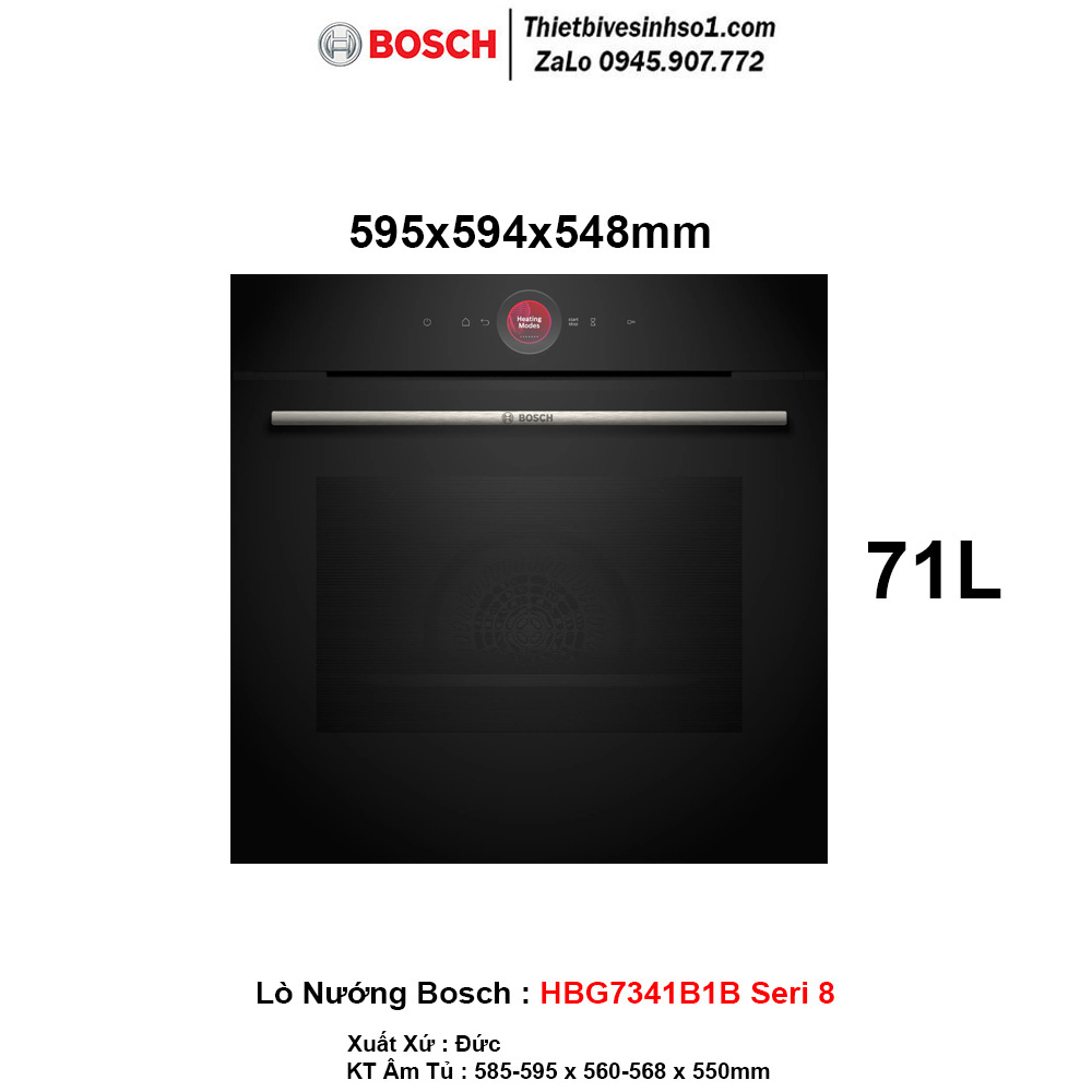 Lò Nướng Bosch HBG7341B1B Seri 8