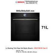 Lò Nướng Tích Hợp Hơi Nước Bosch HRG7361B1 Seri 8
