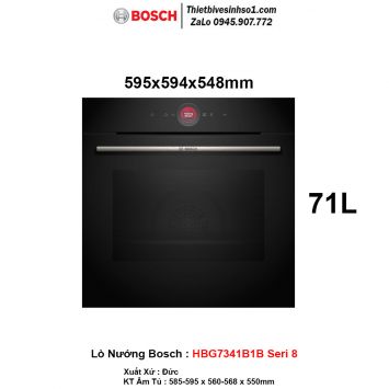 Lò Nướng Bosch HBG7341B1B Seri 8