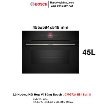 Lò Nướng Kết Hợp Vi Sóng Bosch CMG7241B1 Seri 8