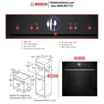 Lò Nướng Tích Hợp Hơi Nước Bosch HRG7361B1 Seri 8