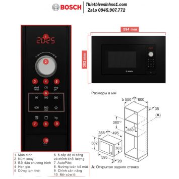 Lò Vi Sóng Bosch BEL653MB3