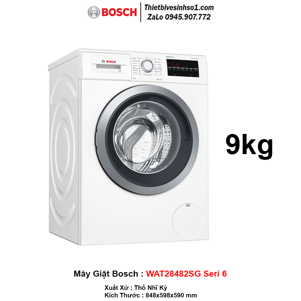 Máy Giặt Bosch WAT28482SG Seri 6 Máy Giặt Bosch WAT28482SG Seri 6