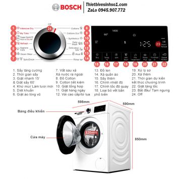 Máy Giặt Bosch WNA254U0SG Seri 6