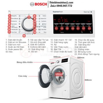Máy Giặt Bosch WAT28482SG Seri 6