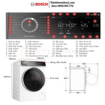 Máy Giặt Bosch WGB254A0SG Seri 8