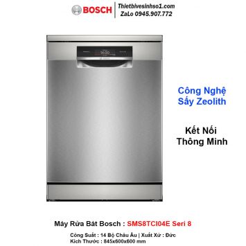 Máy Rửa Bát Bosch SMS8TCI04E Seri 8