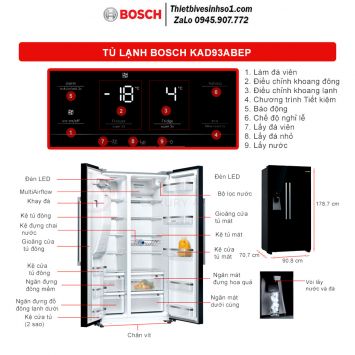 Tủ Lạnh Bosch KAD93ABEP Seri 6