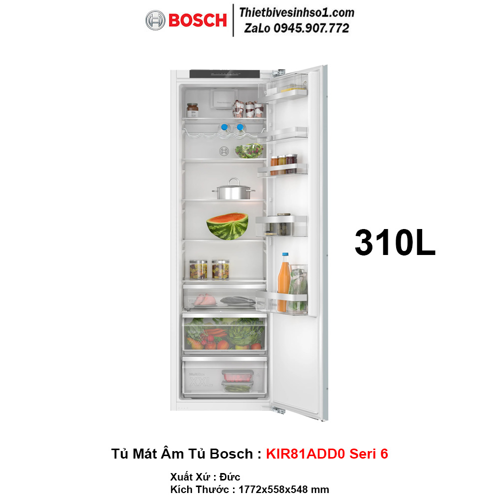 Tủ Mát Âm Tủ Bosch KIR81ADD0 Seri 6