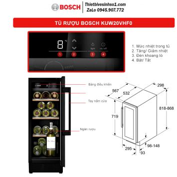 Tủ Rượu Vang Bosch KUW20VHF0 Seri 6