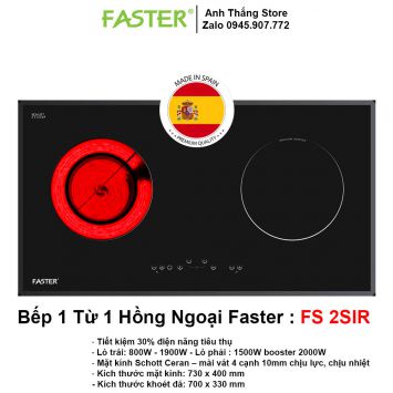 Bếp Điện Từ Faster FS 2SIR