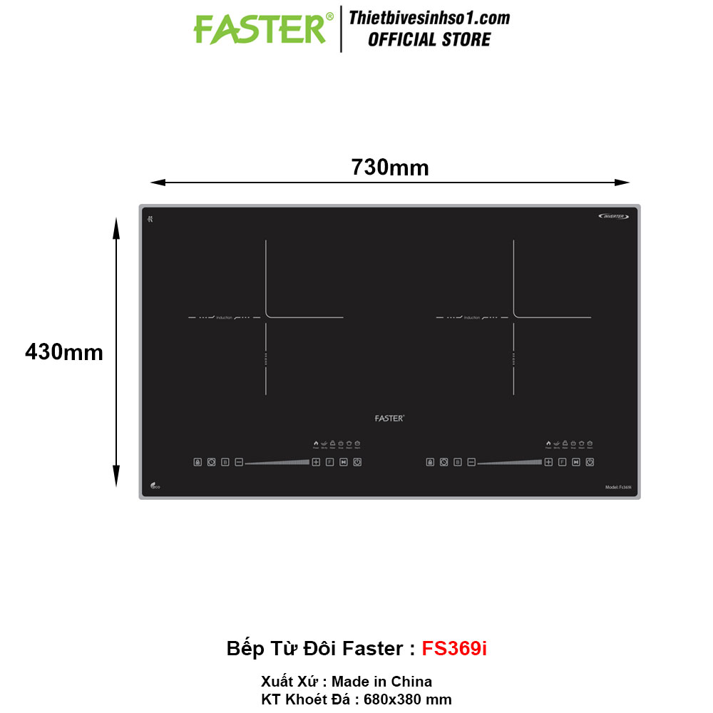 Bếp Từ Đôi Faster FS369i Bếp Từ Đôi Faster FS369i