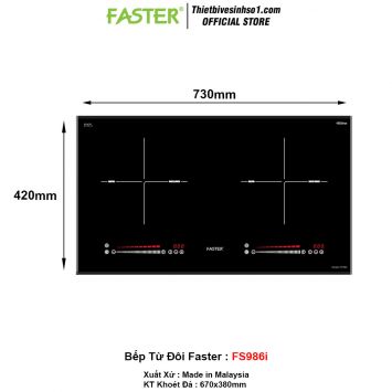 Bếp Từ Đôi Faster FS986i