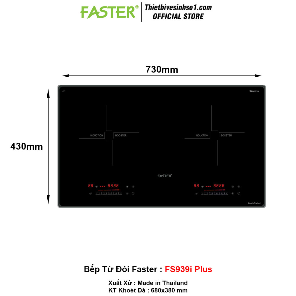 Bếp Từ Đôi Faster FS939i Plus