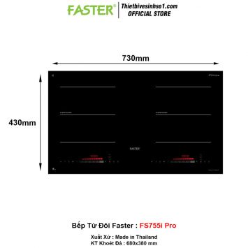 Bếp Từ Đôi Faster FS755i Pro