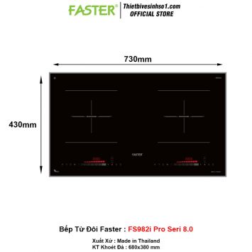 Bếp Từ Đôi Faster FS982i Pro Seri 8.0