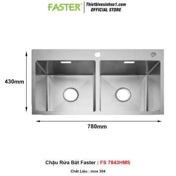 Chậu Rửa Bát Faster FS 7843HMS