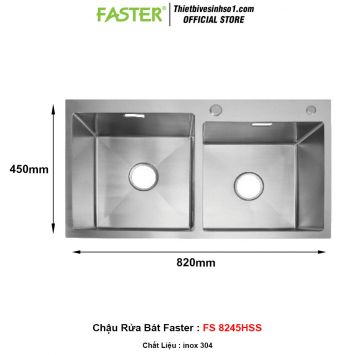 Chậu Rửa Bát Faster FS 8245HSS